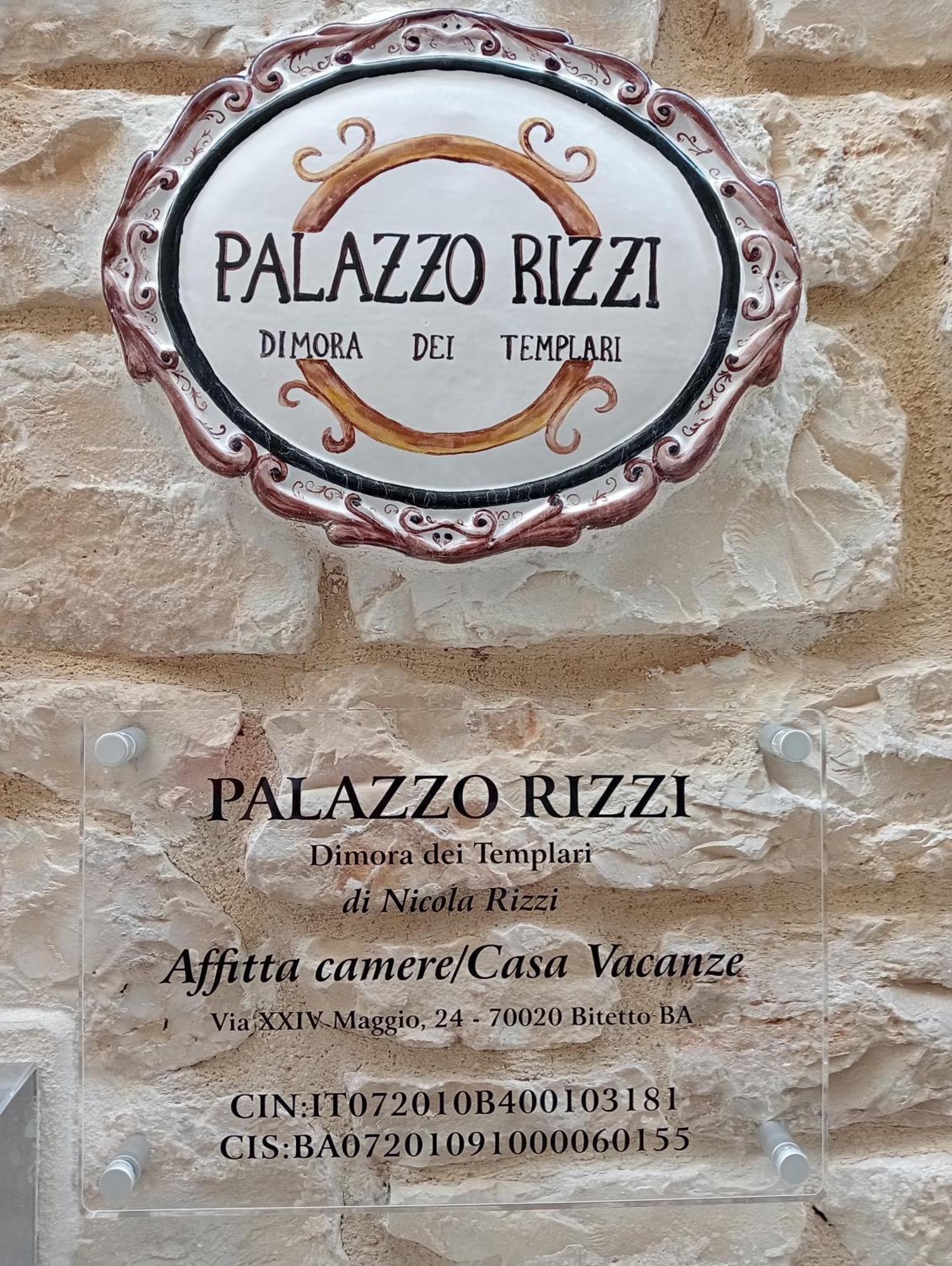 Готель Palazzo Rizzi Dimora Dei Templari Bitetto Екстер'єр фото